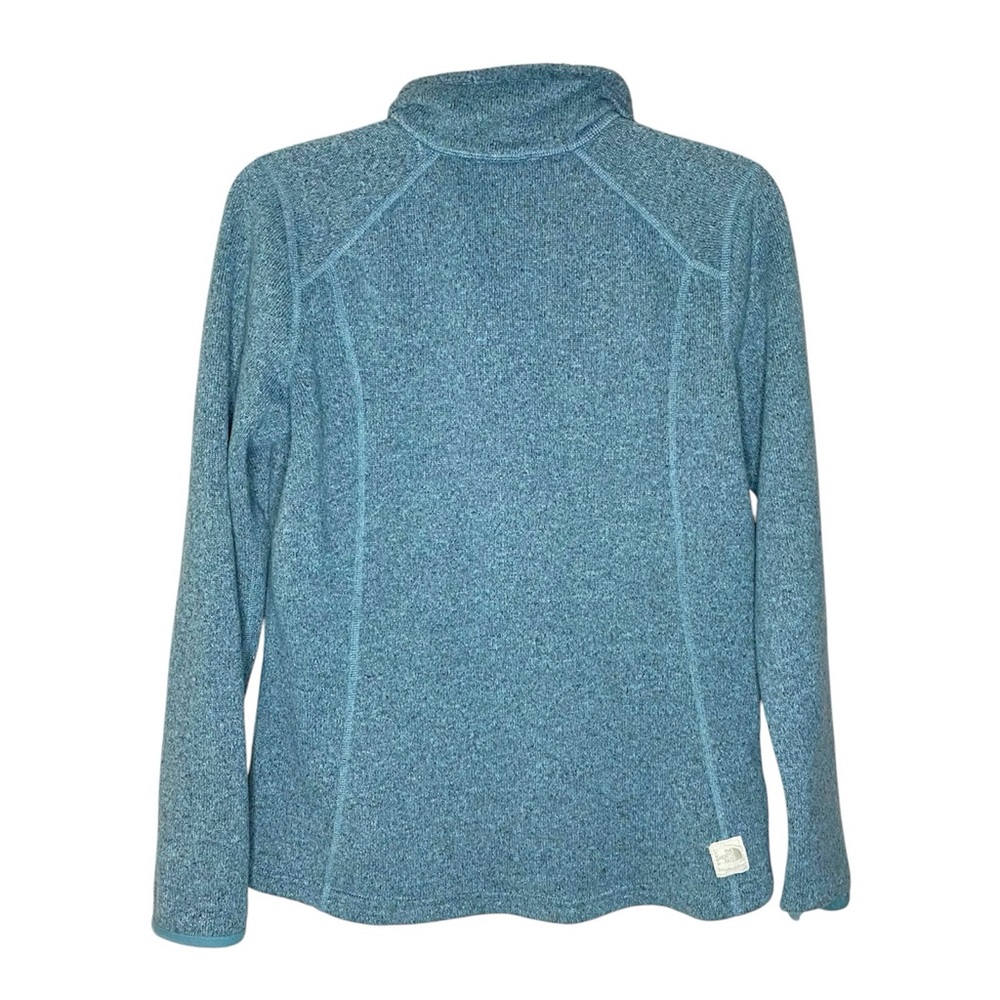The North Face Teal Knit Toggle Pullover Sweater … - image 2